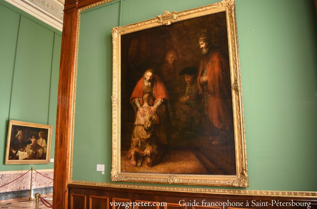 Le chef-d'œuvre  de la collection du musee, "Retour de l'enfant prodigue" de Rembrandt